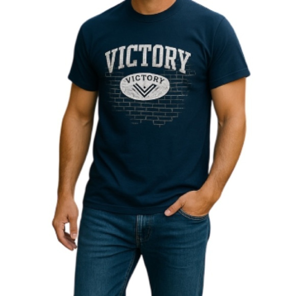 VICTORY Motorcycles Men’s Gildan Graphic Short Sleeve T-Shirt Crewneck Polaris M